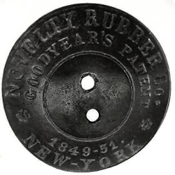 15-4.1 Rubber - Back Marks - 2 patent dates "Novelty Rubber Co. New York" and "Goodyear's Patent 1849-1851"
